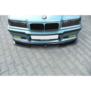 Maxton Design Front Ansatz V.2 / V2 für BMW M3 E36 schwarz Hochglanz