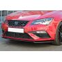 Maxton Design Front Ansatz V.2 / V2 für Seat Leon Cupra / FR Mk3 FL schwarz Hochglanz