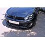 Maxton Design Front Ansatz für VER.2 VW GOLF 6 GTI schwarz Hochglanz