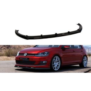 Maxton Design Front Ansatz für VW GOLF 7 FÜR Sport Paket schwarz Hochglanz