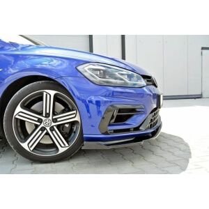 Maxton Design Front Ansatz V.1 / V1 für VW Golf 7 R / R-Line Facelift schwarz Hochglanz