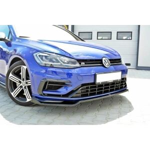 Maxton Design Front Ansatz V.2 / V2 für VW Golf 7 R / R-Line Facelift schwarz Hochglanz