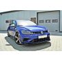 Maxton Design Front Ansatz V.2 / V2 für VW Golf 7 R / R-Line Facelift schwarz Hochglanz