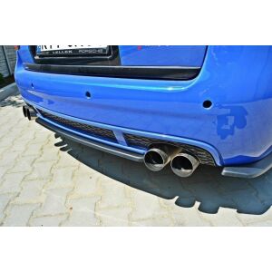 Maxton Design Mittlerer Heckdiffusor Ansatz für AUDI RS6 C5 AVANT schwarz Hochglanz