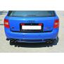 Maxton Design Mittlerer Heckdiffusor Ansatz für AUDI RS6 C5 AVANT schwarz Hochglanz