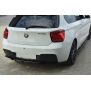 Maxton Design Mittlerer Heckdiffusor Ansatz für BMW 1er F20/F21 M-Power im DTM LOOK schwarz Hochglanz