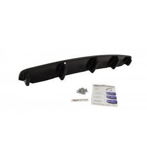 Maxton Design Mittlerer Heckdiffusor Ansatz für BMW 6er Gran Coupé M Paket DTM LOOK schwarz Hochglanz