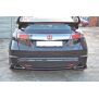 Maxton Design Mittlerer Heckdiffusor Ansatz für HONDA CIVIC VIII TYPE S/R  schwarz Hochglanz