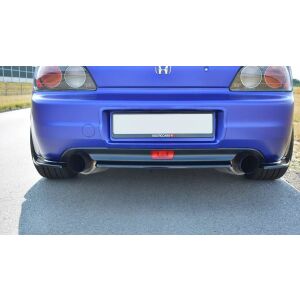 Maxton Design Mittlerer Heckdiffusor Ansatz für HONDA S2000 schwarz Hochglanz