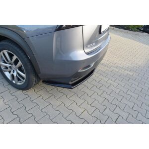 Maxton Design Mittlerer Heckdiffusor Ansatz für Lexus NX Mk1 H  schwarz Hochglanz