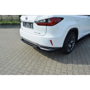 Maxton Design Mittlerer Heckdiffusor Ansatz für Lexus RX Mk4 H  schwarz Hochglanz