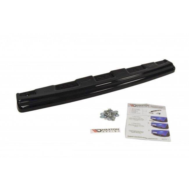 Maxton Design Mittlerer Heckdiffusor Ansatz für Mitsubishi Lancer Evo X  schwarz Hochglanz
