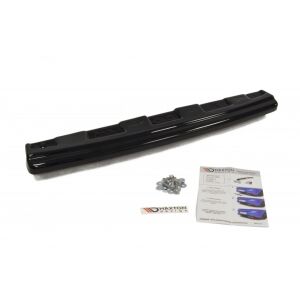 Maxton Design Mittlerer Heckdiffusor Ansatz für Mitsubishi Lancer Evo X im DTM LOOK schwarz Hochglanz
