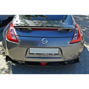 Maxton Design Mittlerer Heckdiffusor Ansatz für Nissan 370Z schwarz Hochglanz