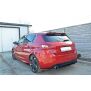 Maxton Design Mittlerer Heckdiffusor Ansatz für PEUGEOT 308 II GTI im DTM LOOK schwarz Hochglanz