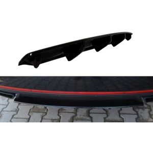 Maxton Design Mittlerer Heckdiffusor Ansatz für Skoda Octavia RS Mk3 / Mk3 FL Hatchback / Kombi schwarz Hochglanz
