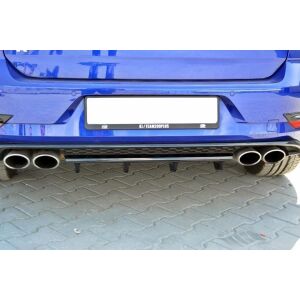 Maxton Design Mittlerer Heckdiffusor Ansatz für VW GOLF 7 R Facelift schwarz Hochglanz