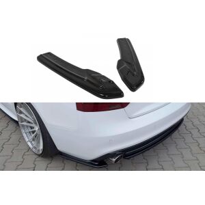 Maxton Design Heck Ansatz Flaps Diffusor für AUDI A5 S-LINE Facelift schwarz Hochglanz