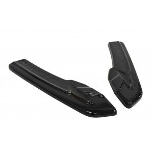 Maxton Design Heck Ansatz Flaps Diffusor für AUDI A5 S-LINE Facelift schwarz Hochglanz