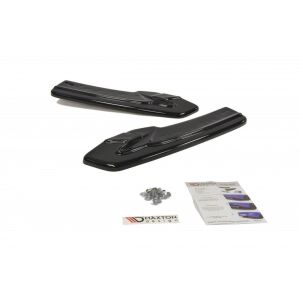 Maxton Design Heck Ansatz Flaps Diffusor für AUDI A5 S-LINE Facelift schwarz Hochglanz