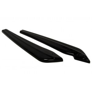 Maxton Design Heck Ansatz Flaps Diffusor für AUDI A6 C7 S-LINE AVANT schwarz Hochglanz