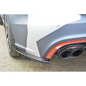 Maxton Design Heck Ansatz Flaps Diffusor für Audi RS6 C7 / C7 FL schwarz Hochglanz