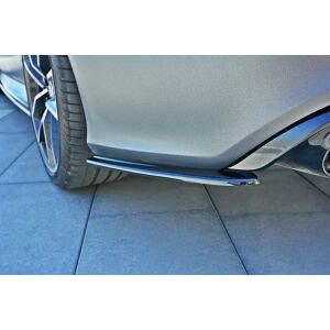 Maxton Design Heck Ansatz Flaps Diffusor für Audi RS7 Facelift schwarz Hochglanz