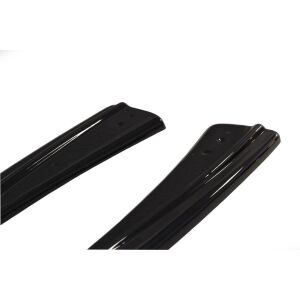 Maxton Design Heck Ansatz Flaps Diffusor für Audi RS7 Facelift schwarz Hochglanz