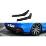Maxton Design Heck Ansatz Flaps Diffusor für BMW 1er F20/F21 M-Power Facelift schwarz Hochglanz