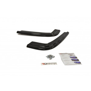 Maxton Design Heck Ansatz Flaps Diffusor für BMW 3er E92 M Paket schwarz Hochglanz