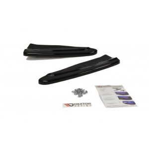 Maxton Design Heck Ansatz Flaps Diffusor für CHEVROLET CAMARO V SS - EU, US VERSION (vor Facelift) schwarz Hochglanz