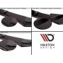 Maxton Design Heck Ansatz Flaps Diffusor für FORD FIESTA MK7 ST / STLINE / ZETEC S schwarz Hochglanz