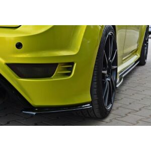Maxton Design Heck Ansatz Flaps Diffusor für Ford Focus RS Mk2 schwarz Hochglanz