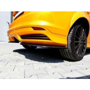 Maxton Design Heck Ansatz Flaps Diffusor für Ford Focus ST Mk3 Hatchback schwarz Hochglanz
