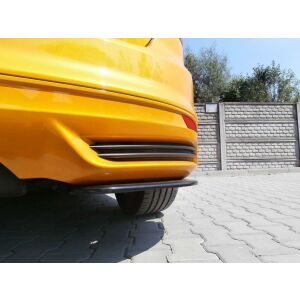 Maxton Design Heck Ansatz Flaps Diffusor für Ford Focus ST Mk3 Hatchback schwarz Hochglanz