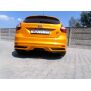 Maxton Design Heck Ansatz Flaps Diffusor für Ford Focus ST Mk3 Hatchback schwarz Hochglanz