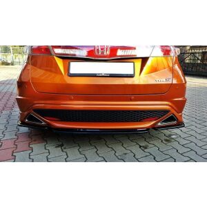 Maxton Design Heck Ansatz Flaps Diffusor für HONDA CIVIC VIII TYPE S/R schwarz Hochglanz