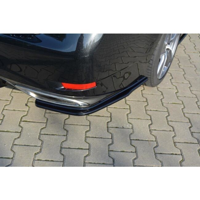 Maxton Design Heck Ansatz Flaps Diffusor für Lexus GS Mk4 Facelift T schwarz Hochglanz
