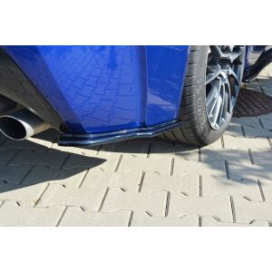 Maxton Design Heck Ansatz Flaps Diffusor für Lexus RC F schwarz Hochglanz