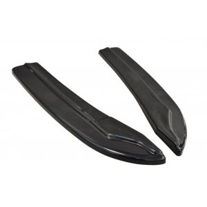 Maxton Design Heck Ansatz Flaps Diffusor für Mercedes C W204 63 AMG/AMG-Line schwarz Hochglanz