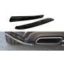 Maxton Design Heck Ansatz Flaps Diffusor für MERCEDES CLS C218 AMG LINE schwarz Hochglanz