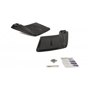 Maxton Design Heck Ansatz Flaps Diffusor für Mitsubishi Lancer Evo X schwarz Hochglanz