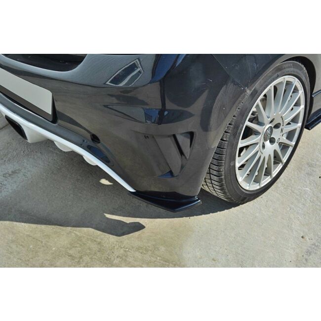 Maxton Design Heck Ansatz Flaps Diffusor für OPEL CORSA D OPC / VXR schwarz Hochglanz