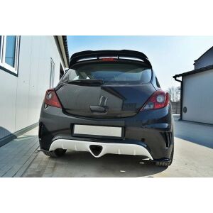 Maxton Design Heck Ansatz Flaps Diffusor für OPEL CORSA D OPC / VXR schwarz Hochglanz