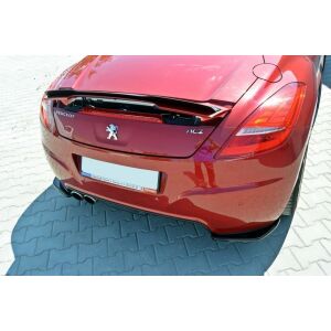 Maxton Design Heck Ansatz Flaps Diffusor für PEUGEOT RCZ schwarz Hochglanz