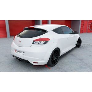 Maxton Design Heck Ansatz Flaps Diffusor für RENAULT MEGANE 3 RS schwarz Hochglanz