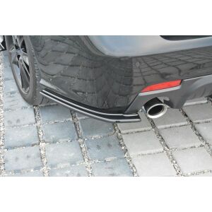 Maxton Design Heck Ansatz Flaps Diffusor für Saab 9-3 Aero Mk2 Facelift schwarz Hochglanz