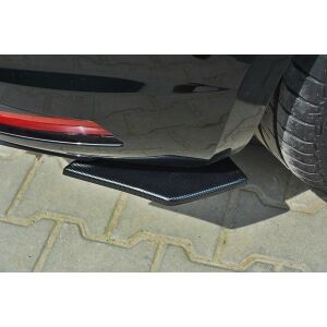 Maxton Design Heck Ansatz Flaps Diffusor für SEAT LEON III CUPRA / FR schwarz Hochglanz