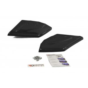 Maxton Design Heck Ansatz Flaps Diffusor für SEAT LEON III CUPRA / FR schwarz Hochglanz