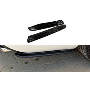 Maxton Design Heck Ansatz Flaps Diffusor für Skoda Octavia RS Mk3 / Mk3 FL Hatchback / Kombi schwarz Hochglanz